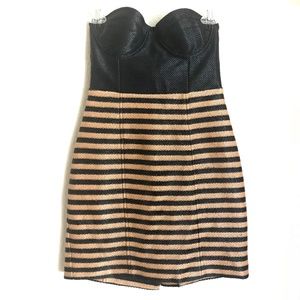 Opening Ceremony Woven  Strapless Mini Dress NWT